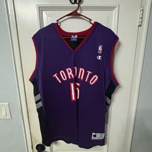 Vintage NBA Toronto Raptors #15 Vince Carter Champion Jersey